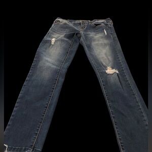 Aeropostale Jegging Size 6 Medium Wash Raw Hem‎